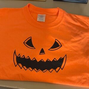 Kids Halloween Orange T-Shirt size large